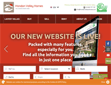 Tablet Screenshot of hondonvalleyhomes.com